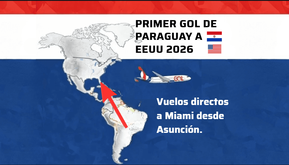 La Albirroja al mundial de EEUU y los Paraguayos con vuelo directo a Miami de Nuevo!