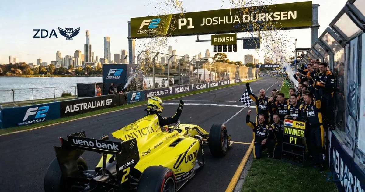 Video de resumen de carrera F2: donde: Joshua Duerksen ganó la Srint en Melbourne | Fórmula 2